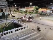 Colisão entre veículos na Praça Castro Alves em Ja