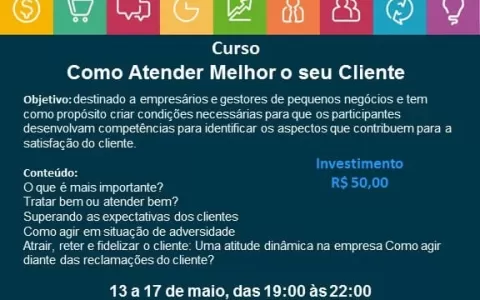 ACIASE promove curso COMO ATENDER MELHOR O SEU CLI