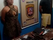 Polícia prende pessoas com armas em Lapão; um home
