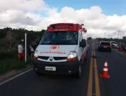 Acidente de moto no povoado Vila Nova dos Irrigant