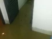 Água invade casas populares em Várzea da Roça