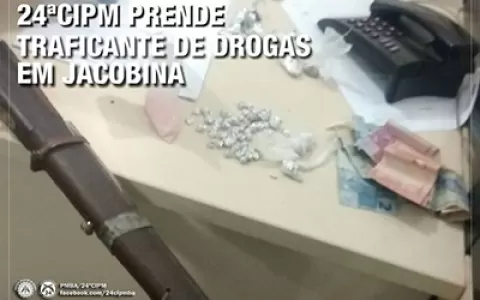 POLICIAIS MILITARES DO PETO APREENDEM DROGA E ARMA