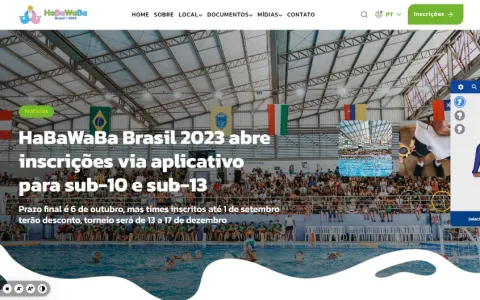 Novo site do HaBaWaBa Brasil, evento organizado pe