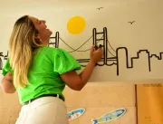 Na Europa, artista brasileira pinta para grandes m