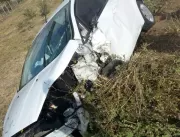 Colisão entre veículos deixa homem ferido em Capim
