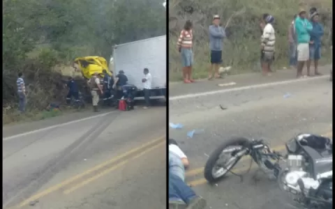 Motociclista morre ao colidir com caminhão em Jaco