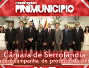 Câmara de Serrolândia adere à campanha de protesto