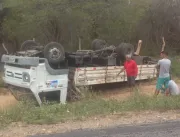 Acidente com caminhão entre Salamin de Serrolândia