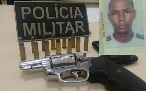 Polícia Militar de Piritiba prende homem com revól