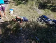 Idoso sofre queda de moto próximo a cidade de Caém