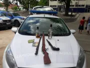 Guarda Municipal prende homem e apreende armas apó