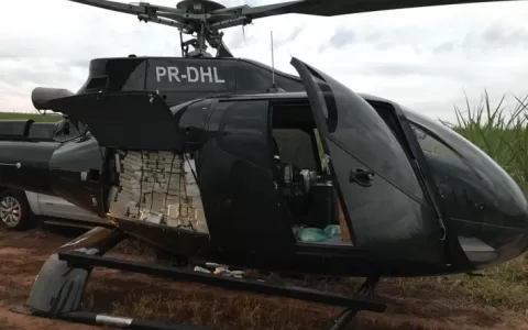 PF estoura organização que usava helicóptero para 