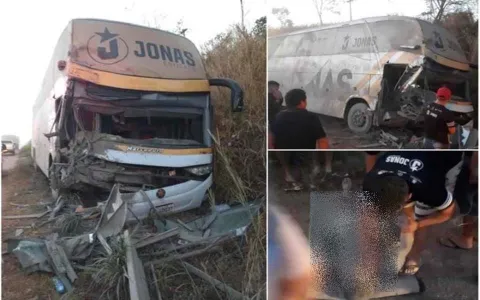 Vídeo: Acidente com ônibus de Jonas Esticado deixa
