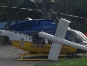 Helicóptero da PRF colide ao tentar pousar no inte