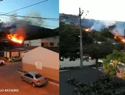 Incêndio na Serra do Leader, em Jacobina causa pân