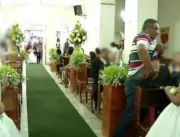 Pânico: Vídeo mostra casamento em igreja católica,