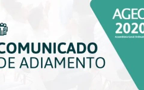 Sicoob Informa: AGEO 2020 COMUNICADO DE ADIAMENTO