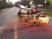 Batida entre dois carros deixa um morto e feridos 
