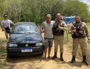 Polícia Militar encontra carro roubado na feira li