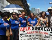 Movimento em Salvador contra as reformas da Previd