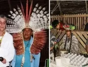 Fábio Assunção vai a ritual indígena e toma chá do
