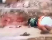 VÍDEO FORTE: Homem é executado com tiros na cabeça