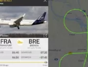 Piloto desenha um pênis em pleno voo enquanto espe