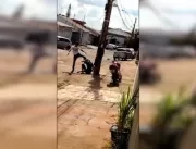 Vídeo: PM dá tapas e chutes em vizinho após discus
