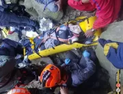 Mulher é resgatada após queda de 20 metros no Vale