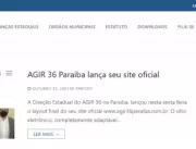 AGIR 36 Paraiba lança site oficial