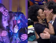 BBB22: Laís e Gustavo trocam beijos quentes e Natá