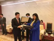 Vice-governadora discute parcerias em Pequim