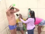 Vídeo: Banho de sunga AO VIVO choca repórter da Gl
