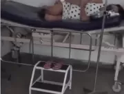 Vídeo mostra pacientes deitadas em camas sem lenço