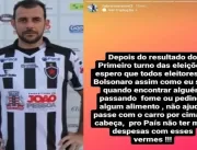 Ex-jogador do Botafogo-PB pede que apoiadores de B