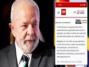 CNN pede desculpas ao governo Lula após publicar f