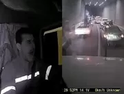 CHOCANTE: Vídeo mostra momento em que caminhão esm