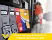 Petrobras eleva preço da gasolina em 1,7% e reduz 