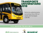 Prefeitura inicia cadastramento para Transporte Un