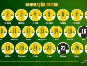 CBF anuncia numeração oficial da Seleção na Copa d