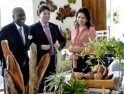 Maísa Cartaxo recepciona embaixador de Angola e pr