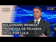 DEBATE DA BAND - Bolsonaro ironiza promessa de pic