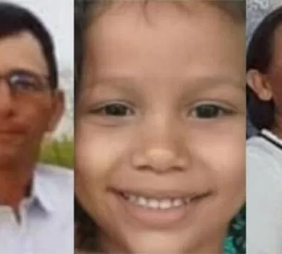 Pai, mãe e filha de 5 anos morrem em grave acident