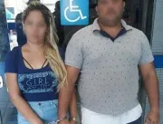 VÍDEO: Casal é preso em flagrante utilizando chupa