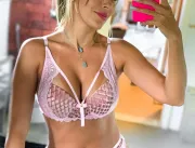 Ex-BBB compartilha clique sexy de lingerie