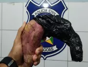 Homem é preso acusado de usar batata doce como arm