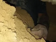 Homem fica preso em buraco que cavou para espionar