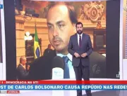 VÍDEO: Âncora de programa ataca filho de Bolsonaro