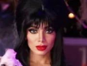 Fantasiada de Elvira, Anitta ousa e deixa seios à 