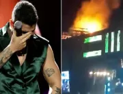 VÍDEO: Palco pega fogo durante show de Gusttavo Li